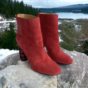 Katy Perry Womens The Mayari Size 6 Red Ankle Boot